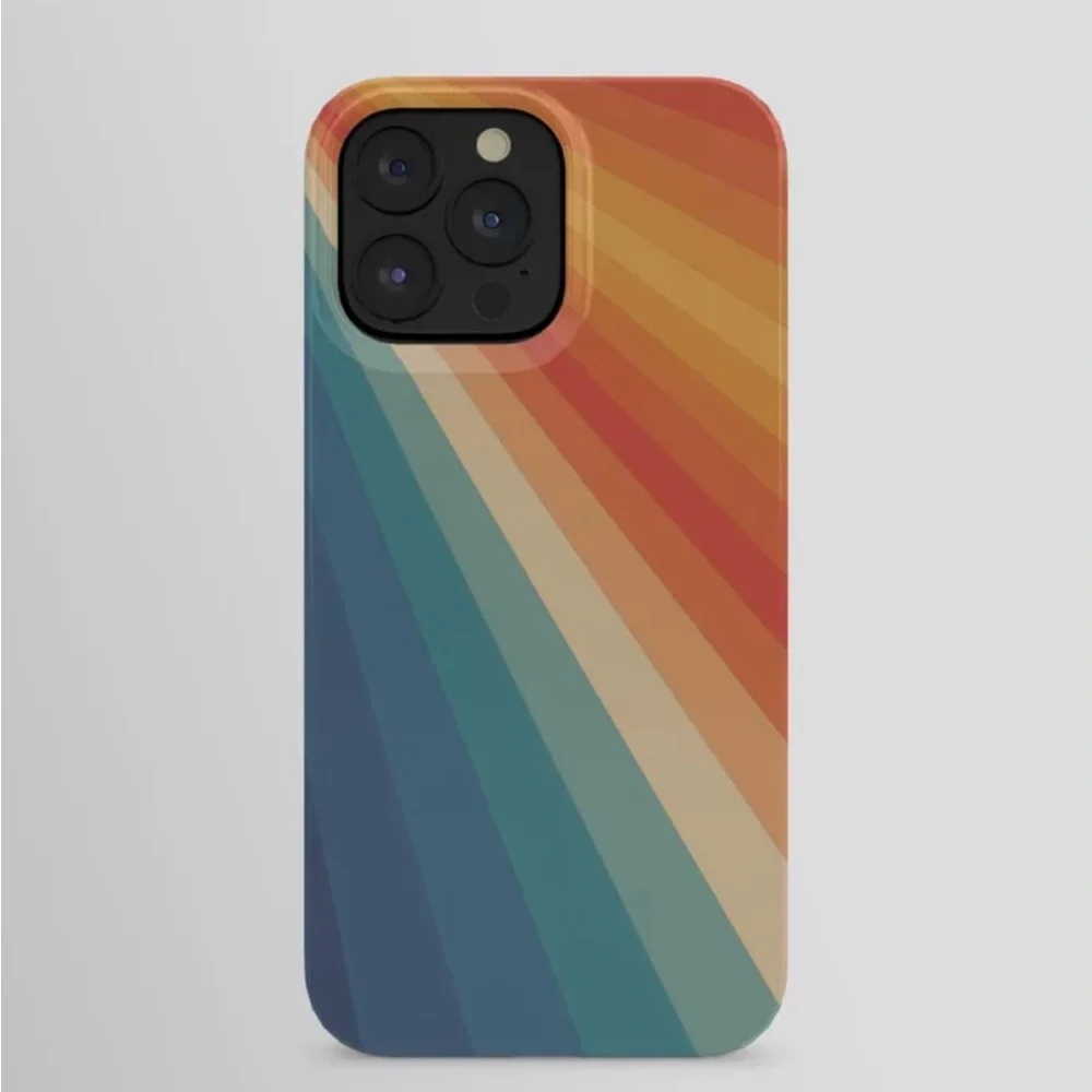 Retro 70s Sunrays iPhone 15 Pro Max Tough Case